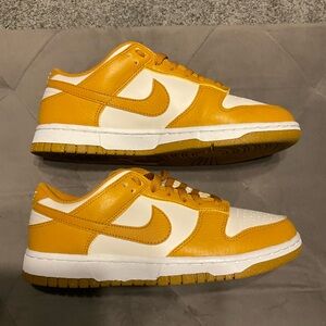 Nike Women’s  Mustard Yellow and White Sneakers